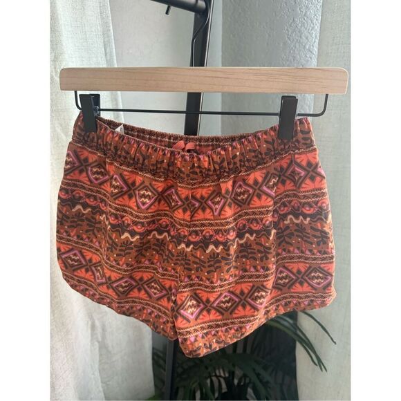 Patagonia Women's Outdoor Barely Baggies Aztec Shorts XS Brown Orange Gorpcore - Picture 3 of 8
